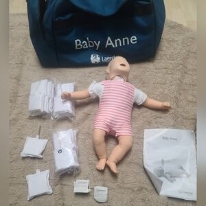 Training Baby Annie Laerdal With Bag, Foreign Body Obstruction, Replavement Lung